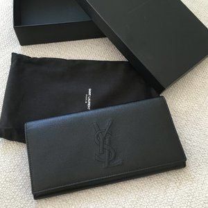 YSL Saint Laurent Monogram Leather Wallet